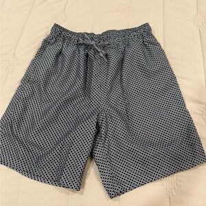 Calvin Klein swim trunks. Medium, sharp black and gray geometric print. EUC!